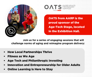OATS text ad promoting their On Aging 2023 Conference participation